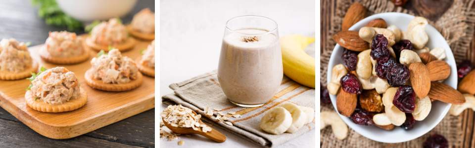 Healthy snack foods.