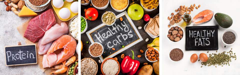 Macro nutrients foods.