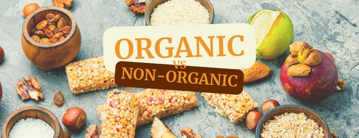 Organic vs non-organic snacks