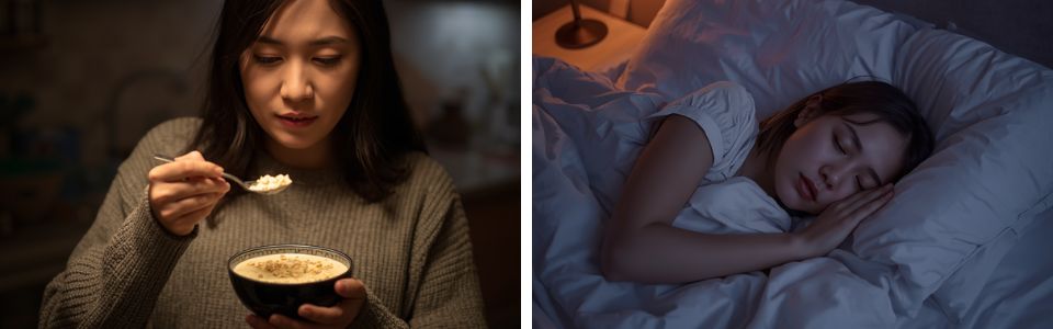 Does eating oatmeal affect sleep