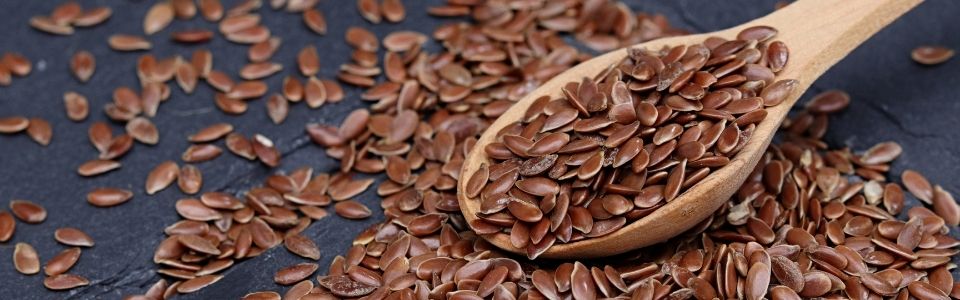 A spoonful of flax seeds